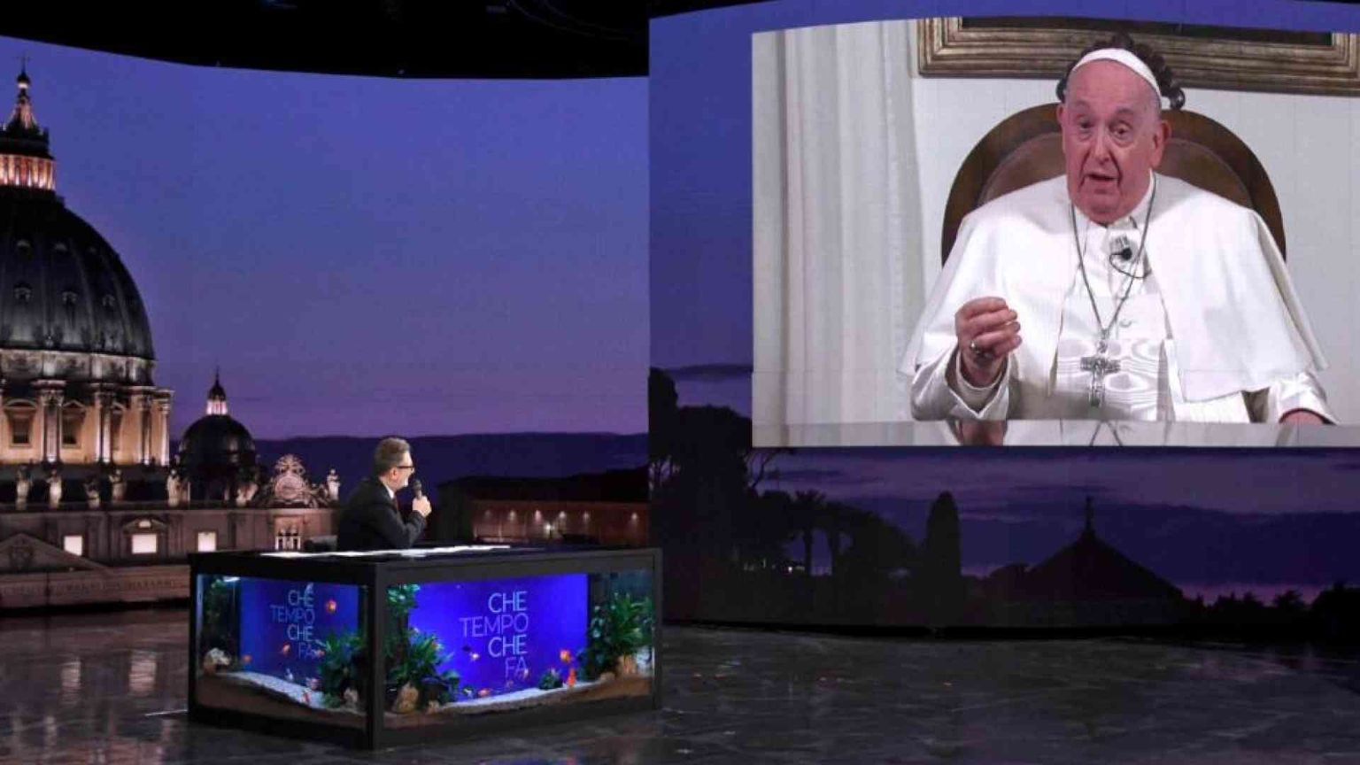 La guerra, i bambini, la Chiesa. Il Papa da Fazio: pregate per me, non contro di me