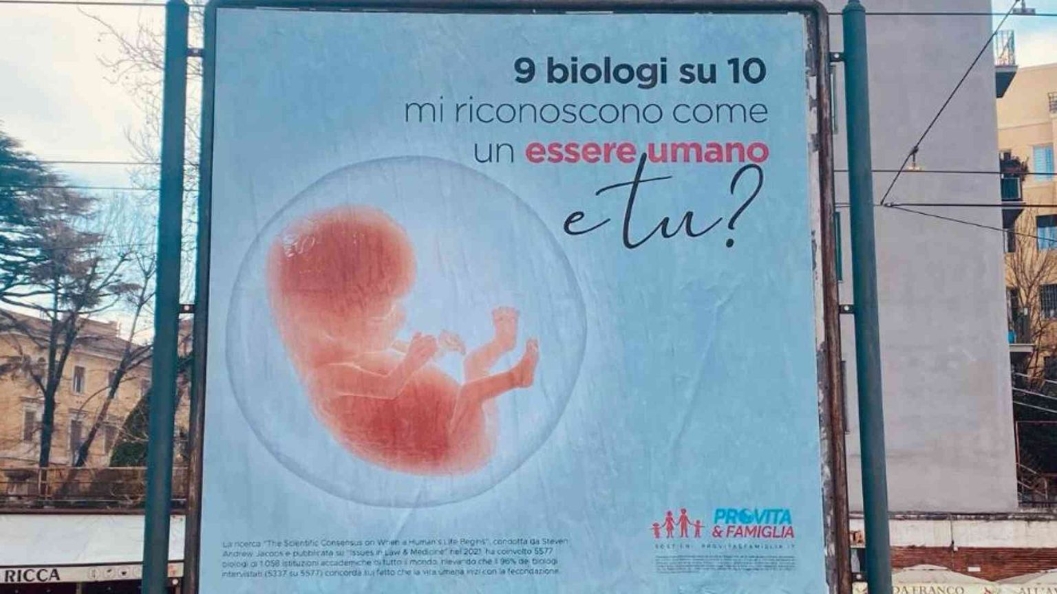 «Diritti al concepito»: un embrione nella campagna di Pro Vita & Famiglia