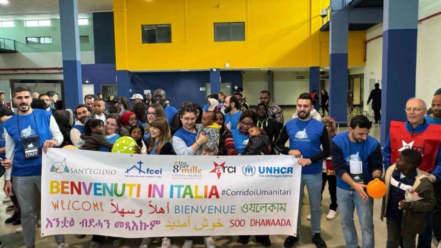 A Fiumicino 97 profughi salvati dai centri di detenzione libici