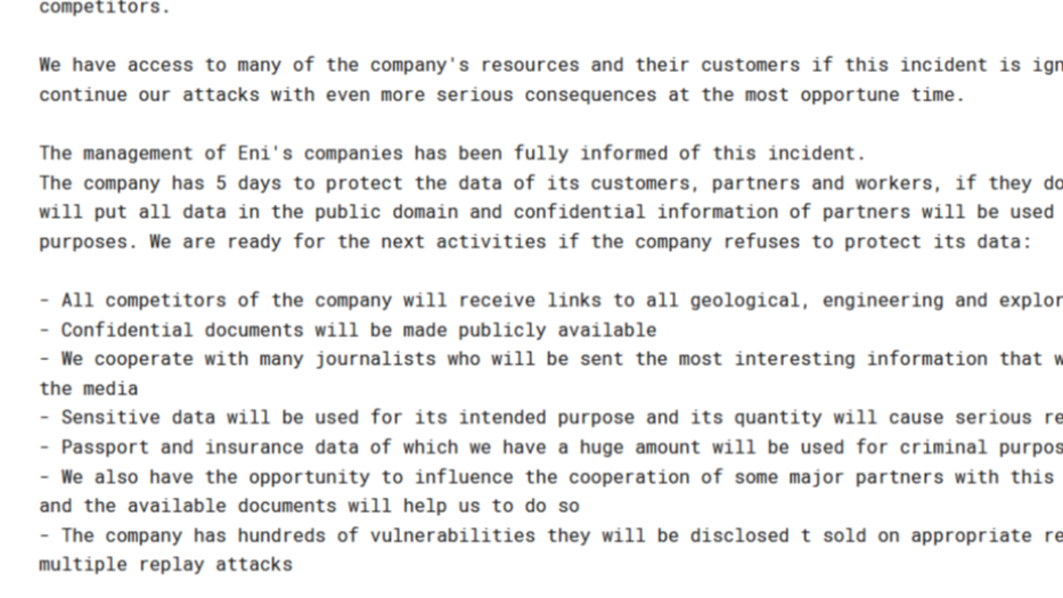 Faide, pressioni, affari: cosa c'è dietro al cyberattacco alla controllata Eni