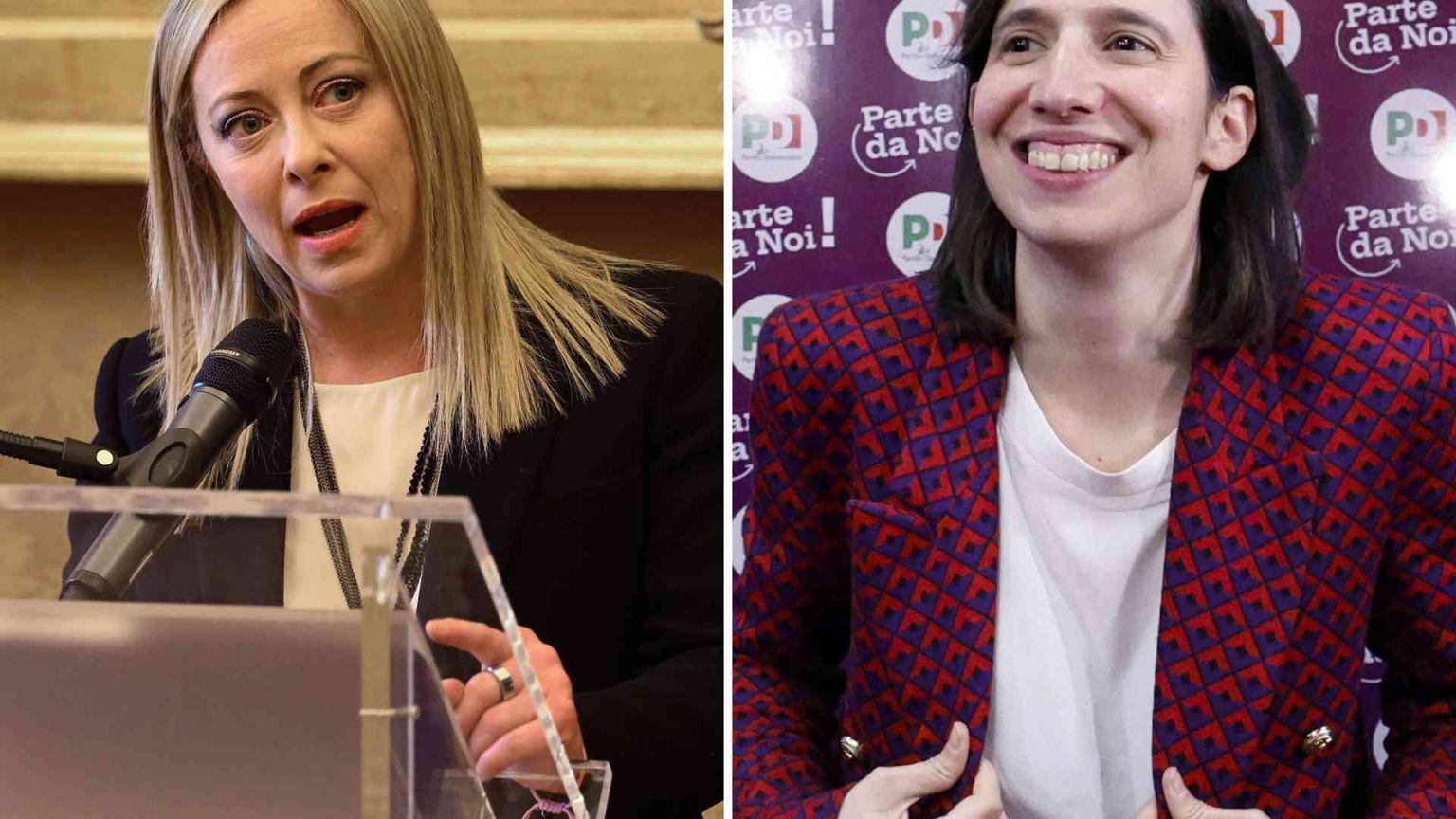 Lavoro, diritti, guerra, Europa: Elly e Giorgia due Italie a confronto