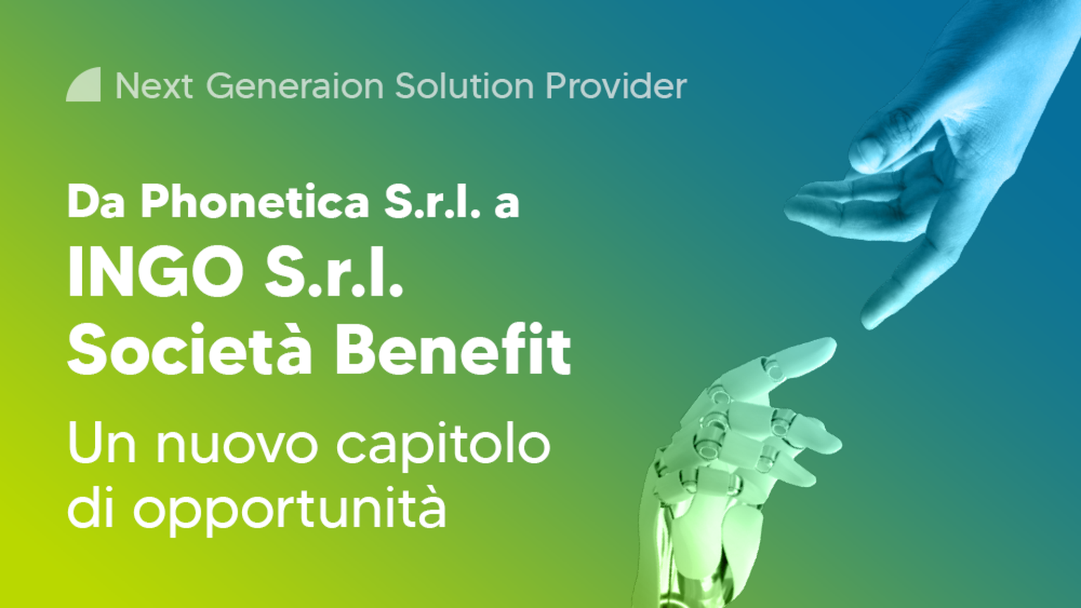 Ingo, nel lavoro il bene comune