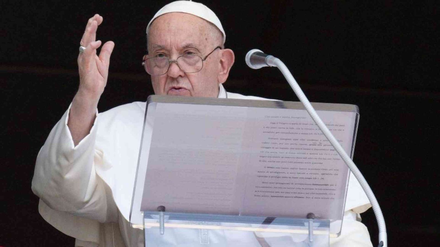 Il Papa: speranza e perdono vie per la pace