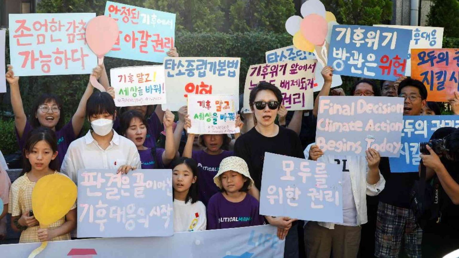 La vittoria degli attivisti climatici in Corea si deve anche ai bambini