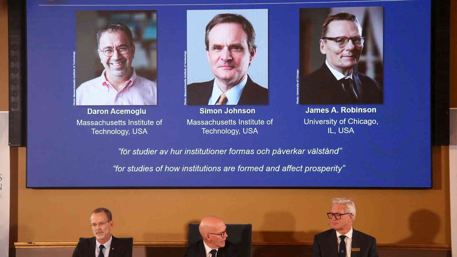 Un Nobel per l'Economia su istituzioni e disuguaglianze