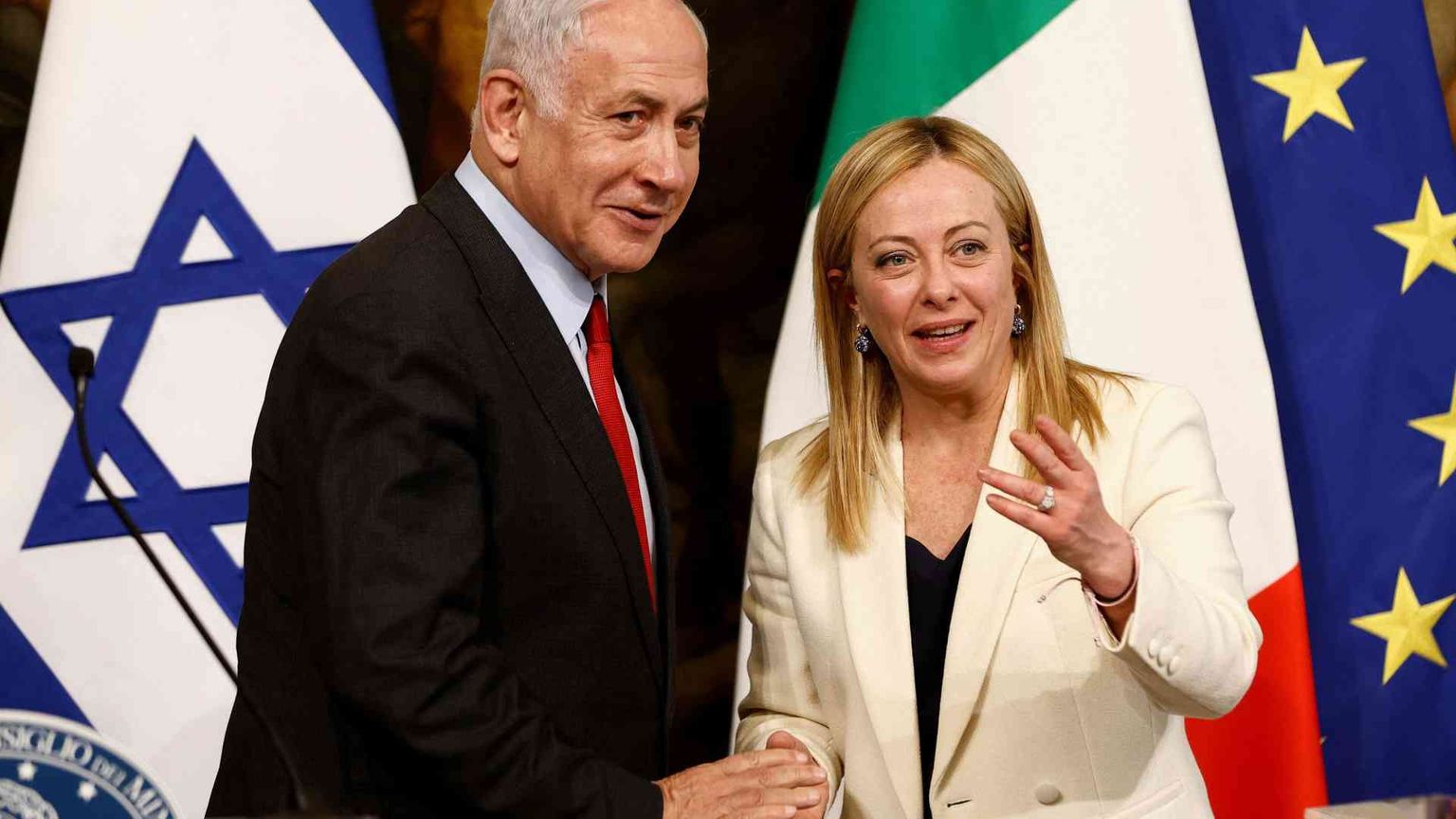 Sull'ordine di arresto per Netanyahu altolà a Salvini da Meloni e Tajani