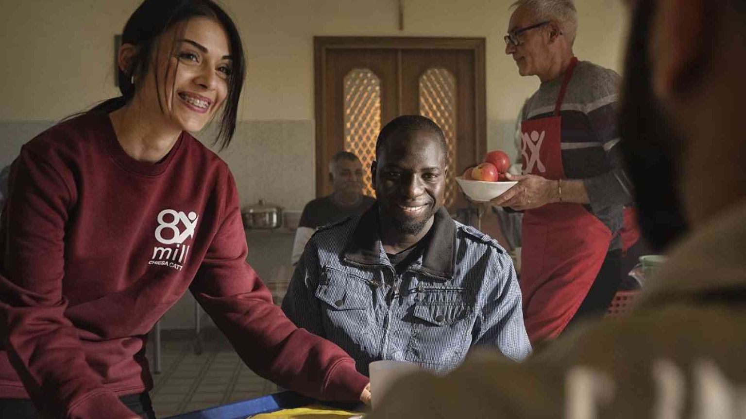 A Oppido Mamertina un pasto formato famiglia per anziani e immigrati
