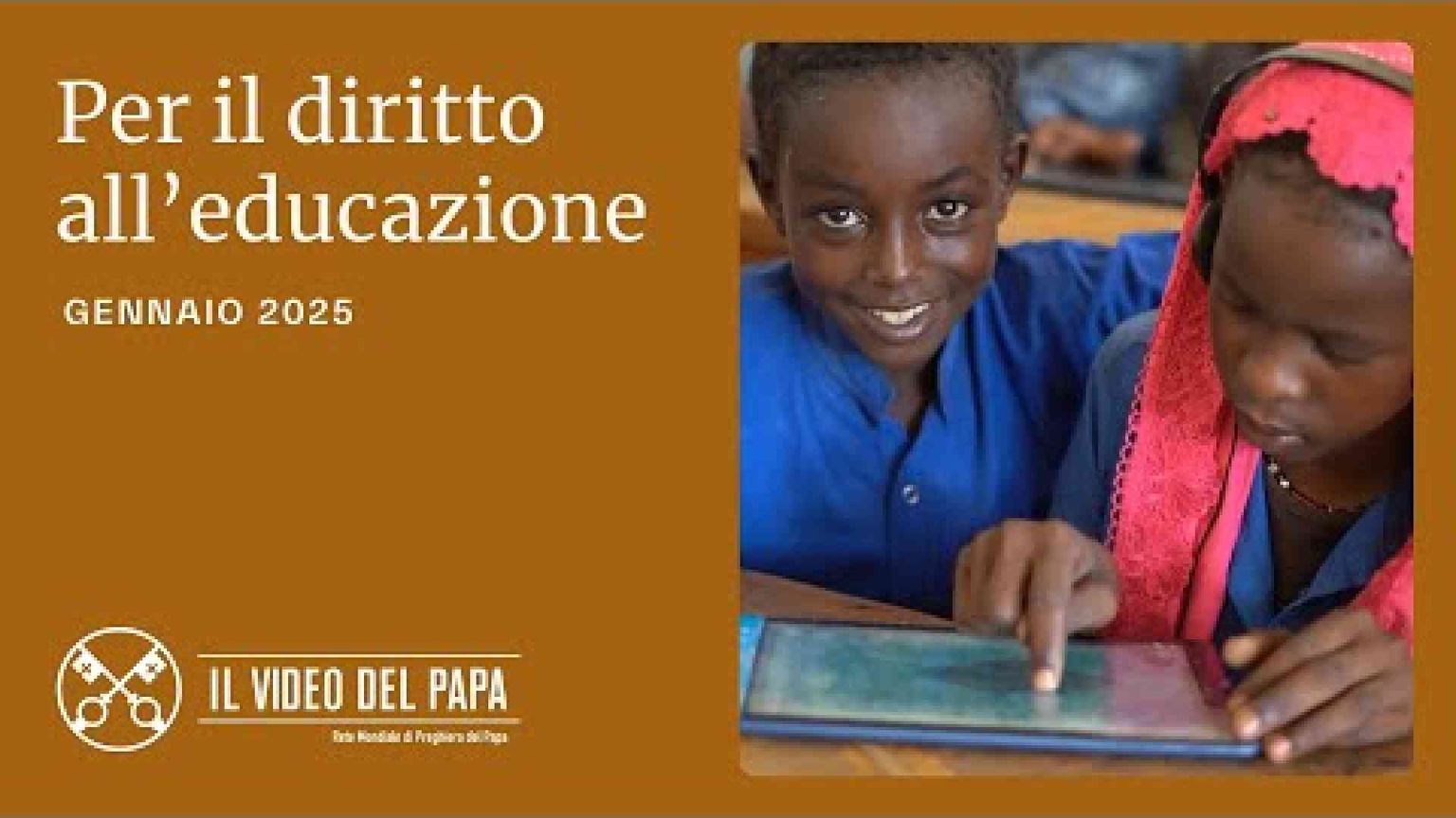 Il Papa: fermiamo la catastrofe educativa