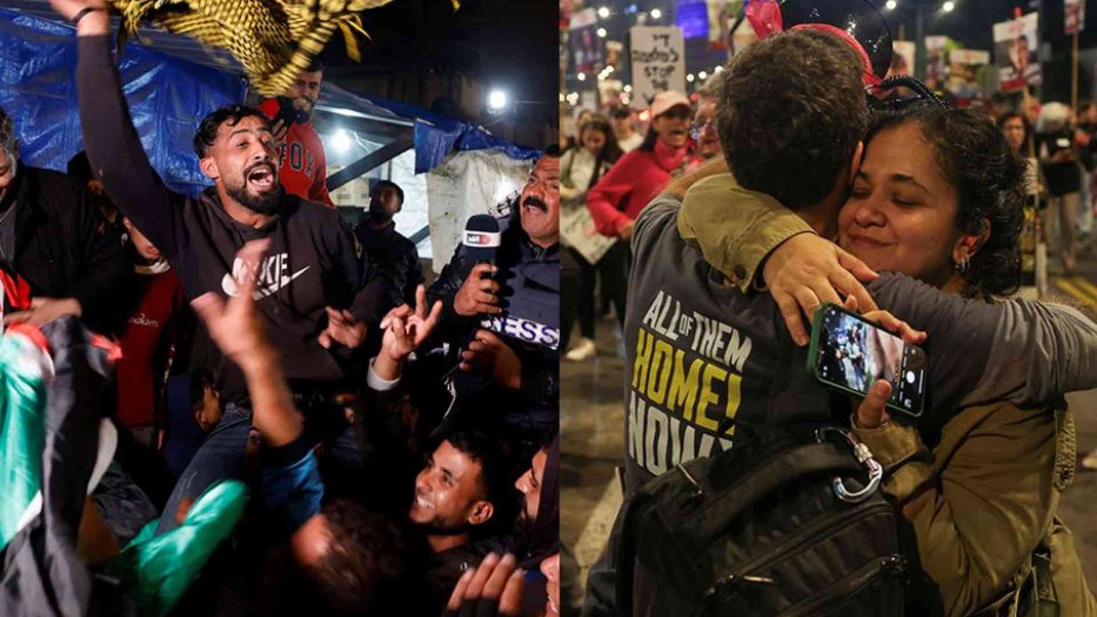 C'è l'accordo finalmente. A migliaia in festa a Gaza e in Israele