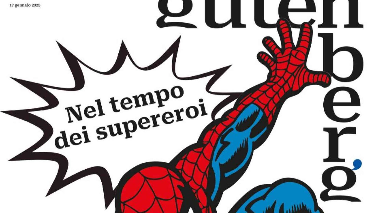 17 gennaio: "Gutenberg" nel tempo dei supereroi