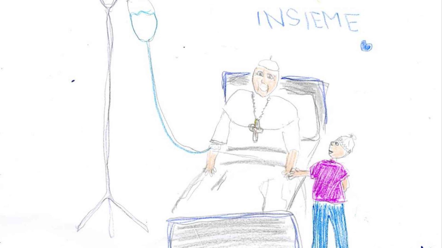 Ecco i disegni dei pazienti del Bambino Gesù al Papa