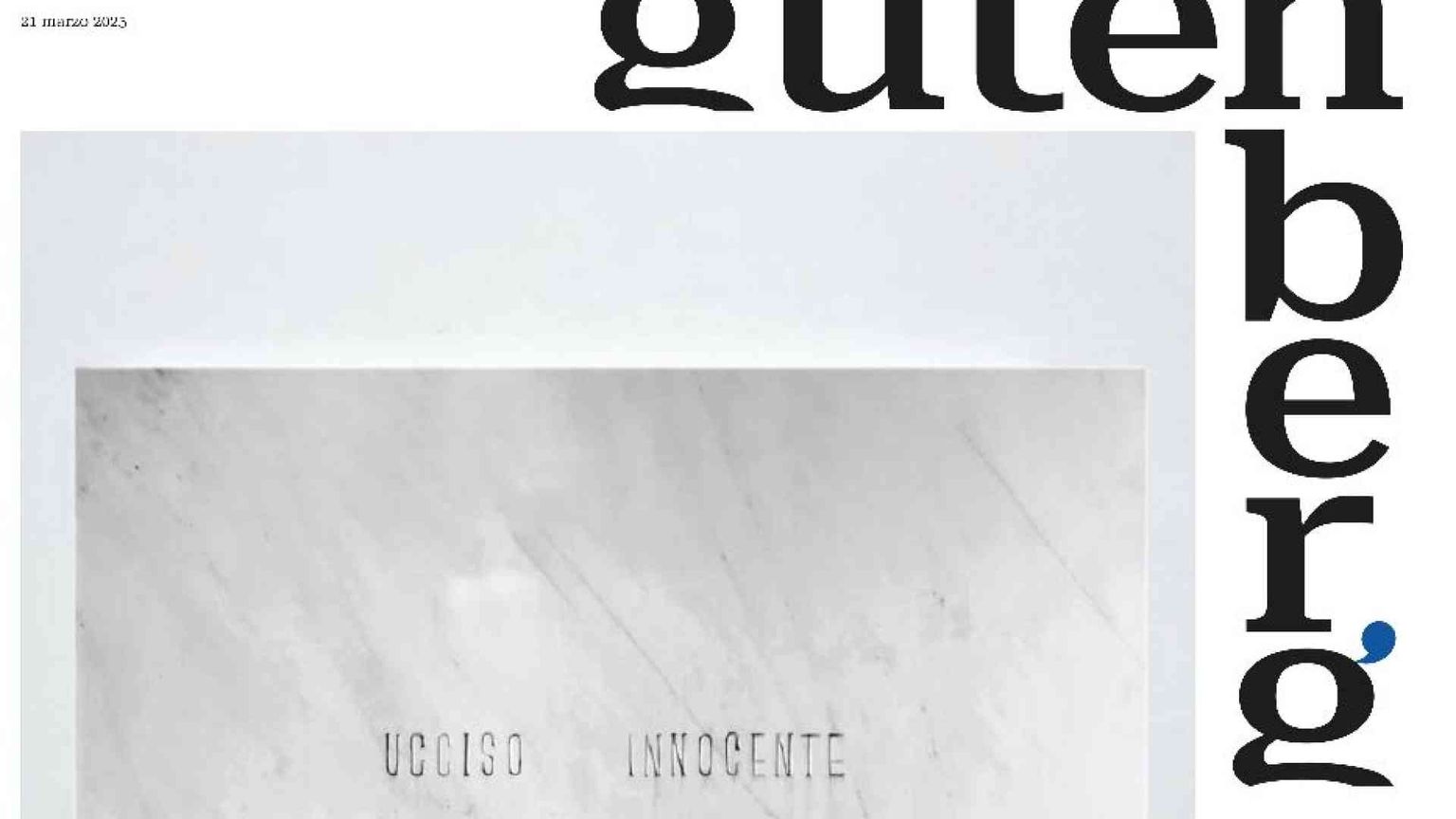 L'arte è uguale per tutti per “Gutenberg” del 21 marzo