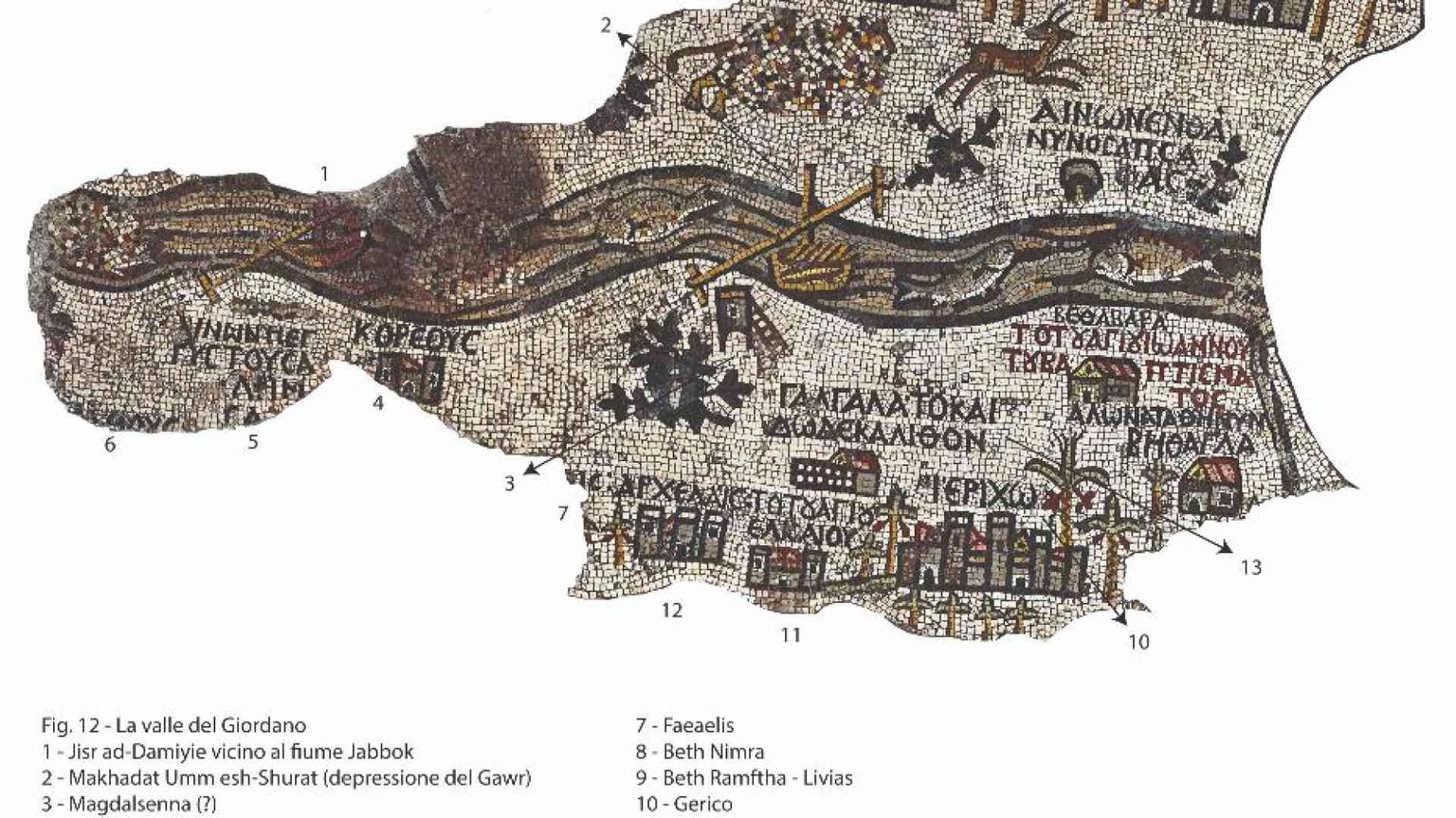 Giordania, nel mosaico di Madaba c’è tutta la terra biblica