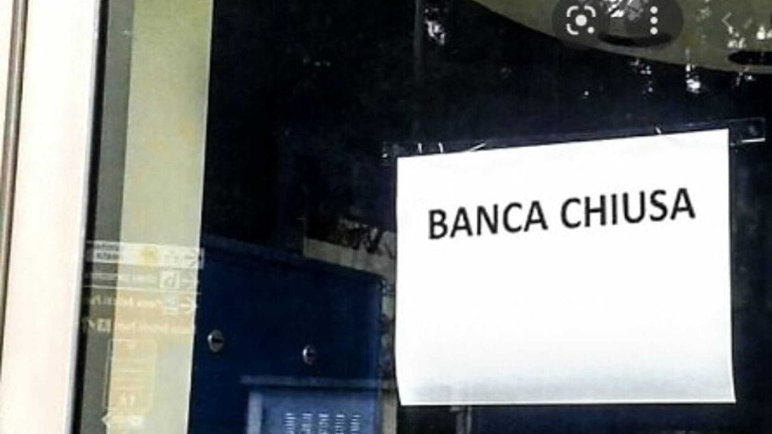 Altri cinque comuni sono rimasti senza nemmeno una filiale bancaria