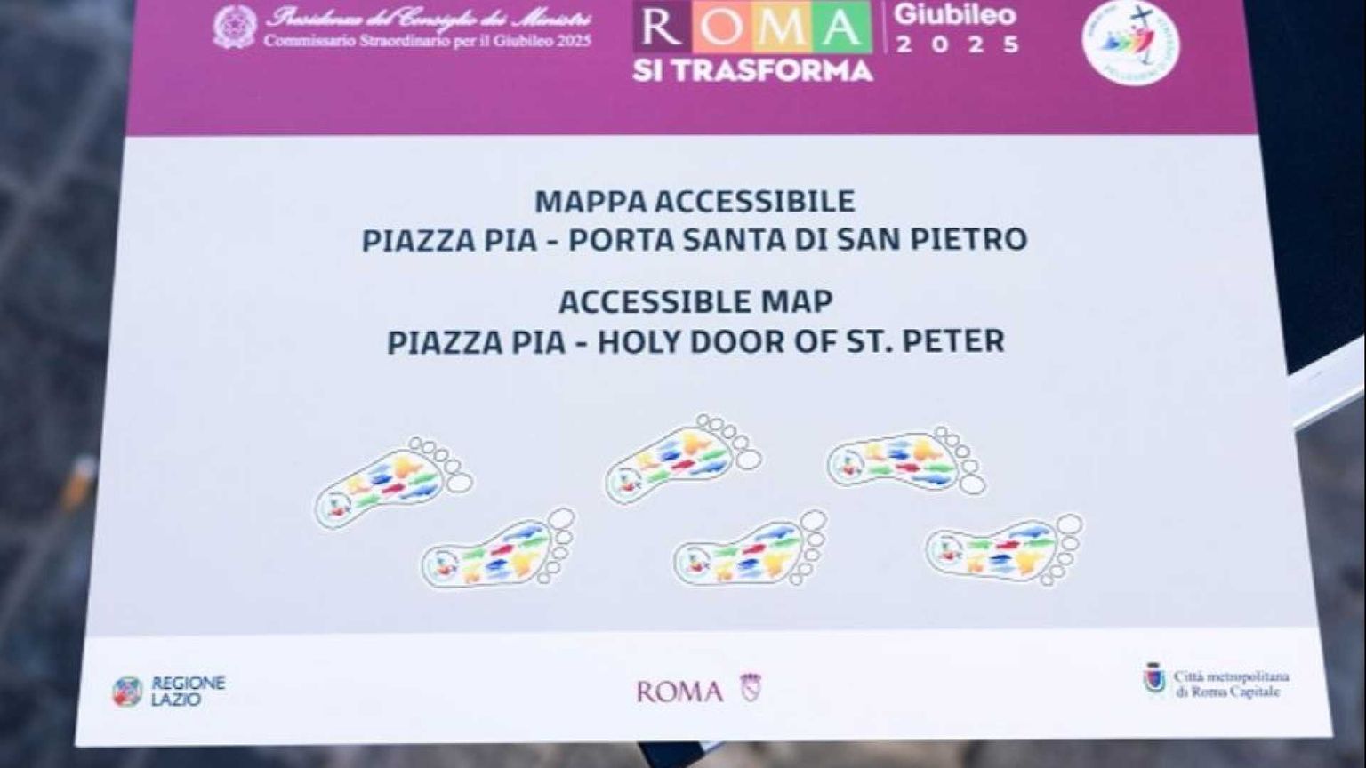 Segnali, video, impronte: così il Giubileo diventa “accessibile”