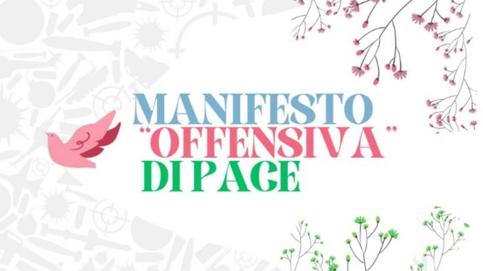 Arriva il Manifesto per una «offensiva» di pace. Cosa dice e come aderire