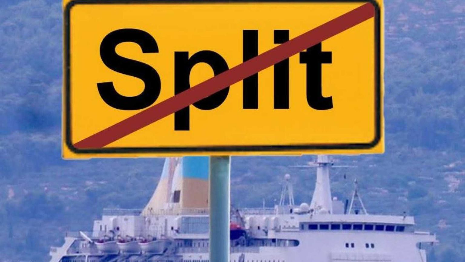 Un traghetto italiano fa arrabbiare Spalato