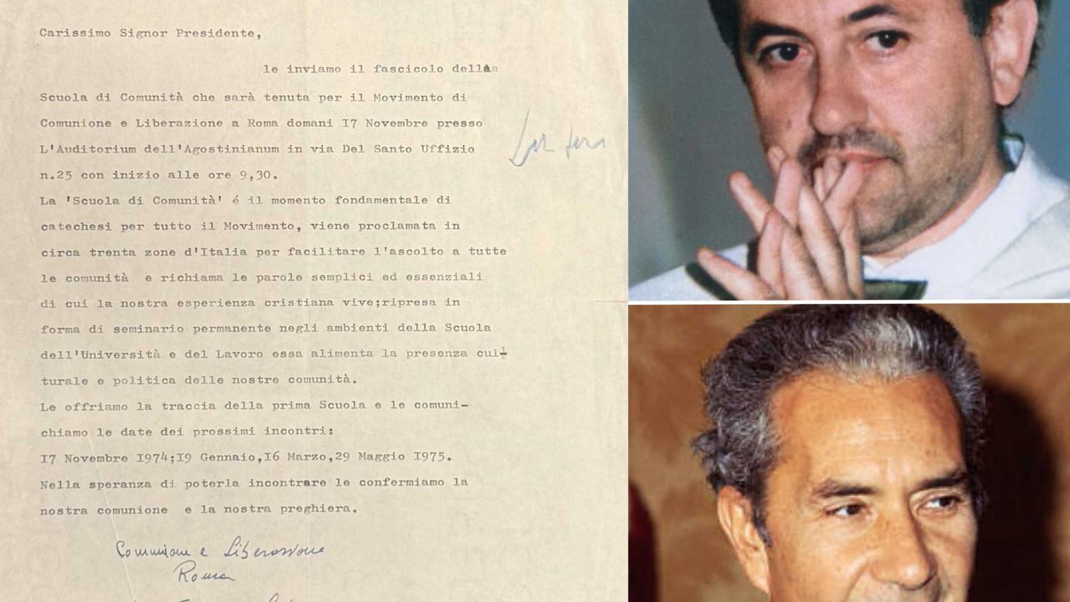 Don Latronico, Moro e Cl: in una lettera l'invito a scuola di comunità