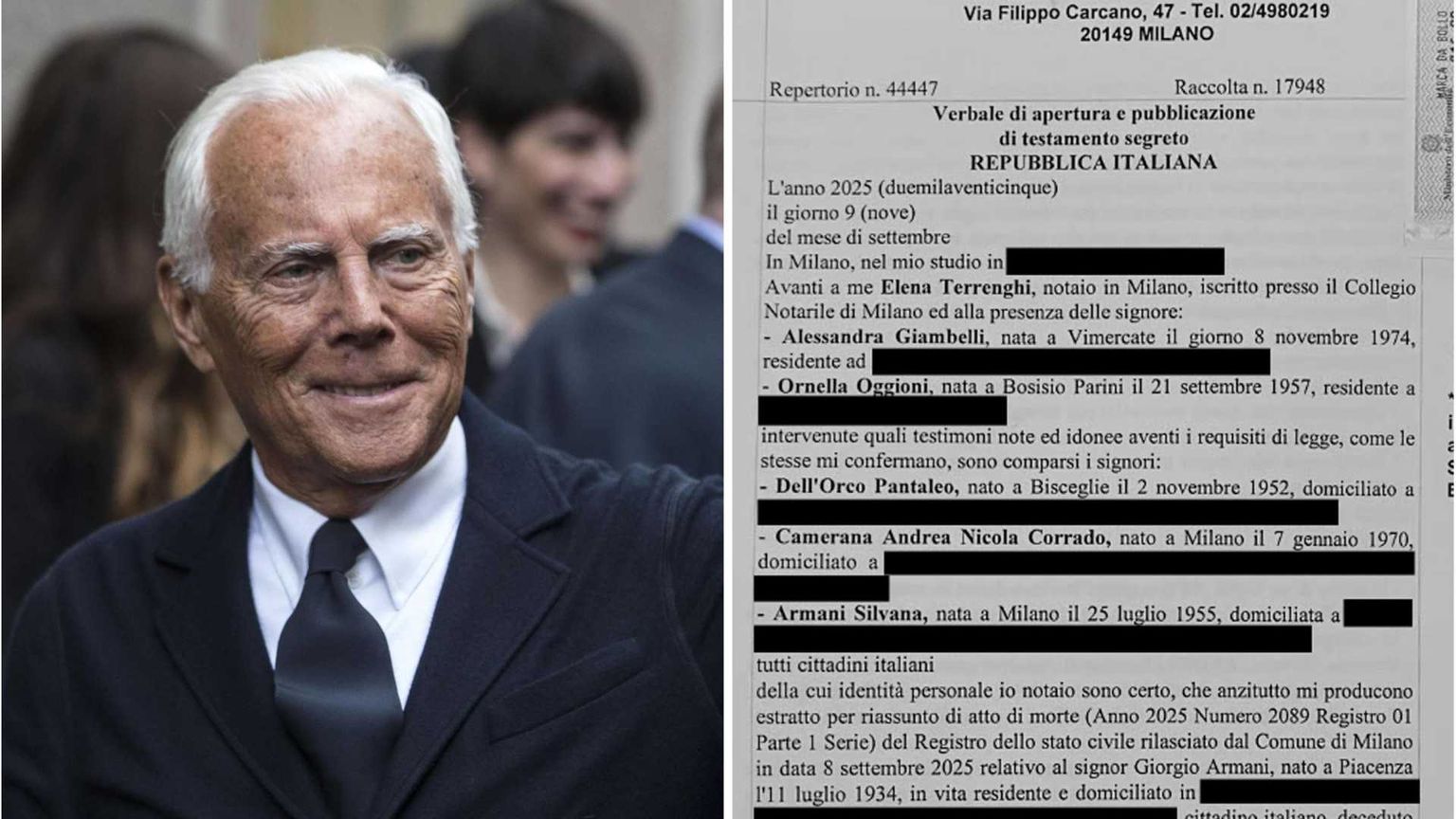 Il testamento di Armani: per l'azienda trattare con Lvmh, L'Oreal, EssiLux