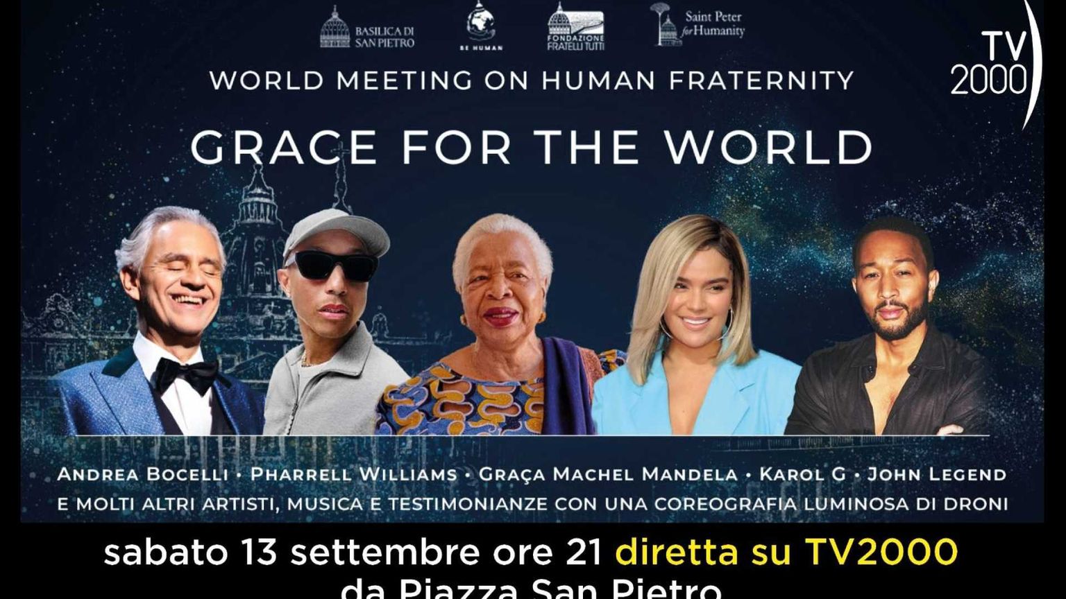 “Grace for the World”: il concerto per la pace in piazza San Pietro