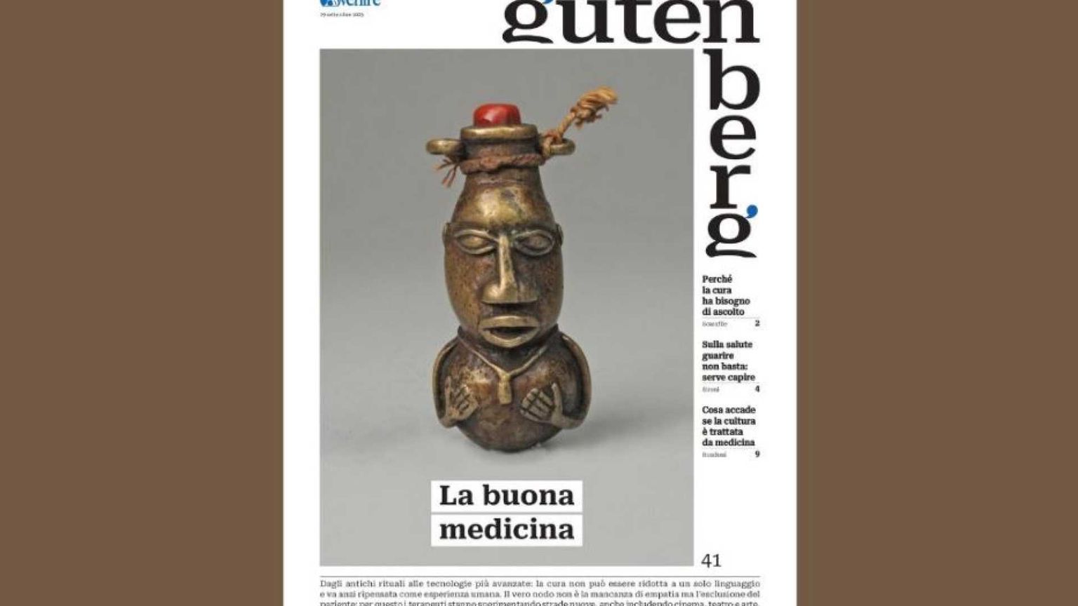 La buona medicina su "Gutenberg" del 19 settembre