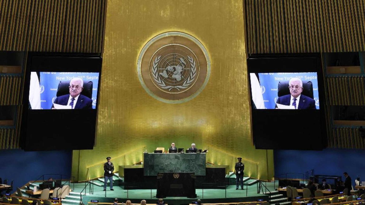 Abu Mazen all'Onu: «Pronto a lavorare con Trump su pace e sicurezza»