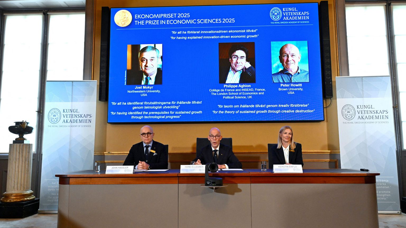 Un Nobel all'innovazione: «Senza, non c'è crescita»