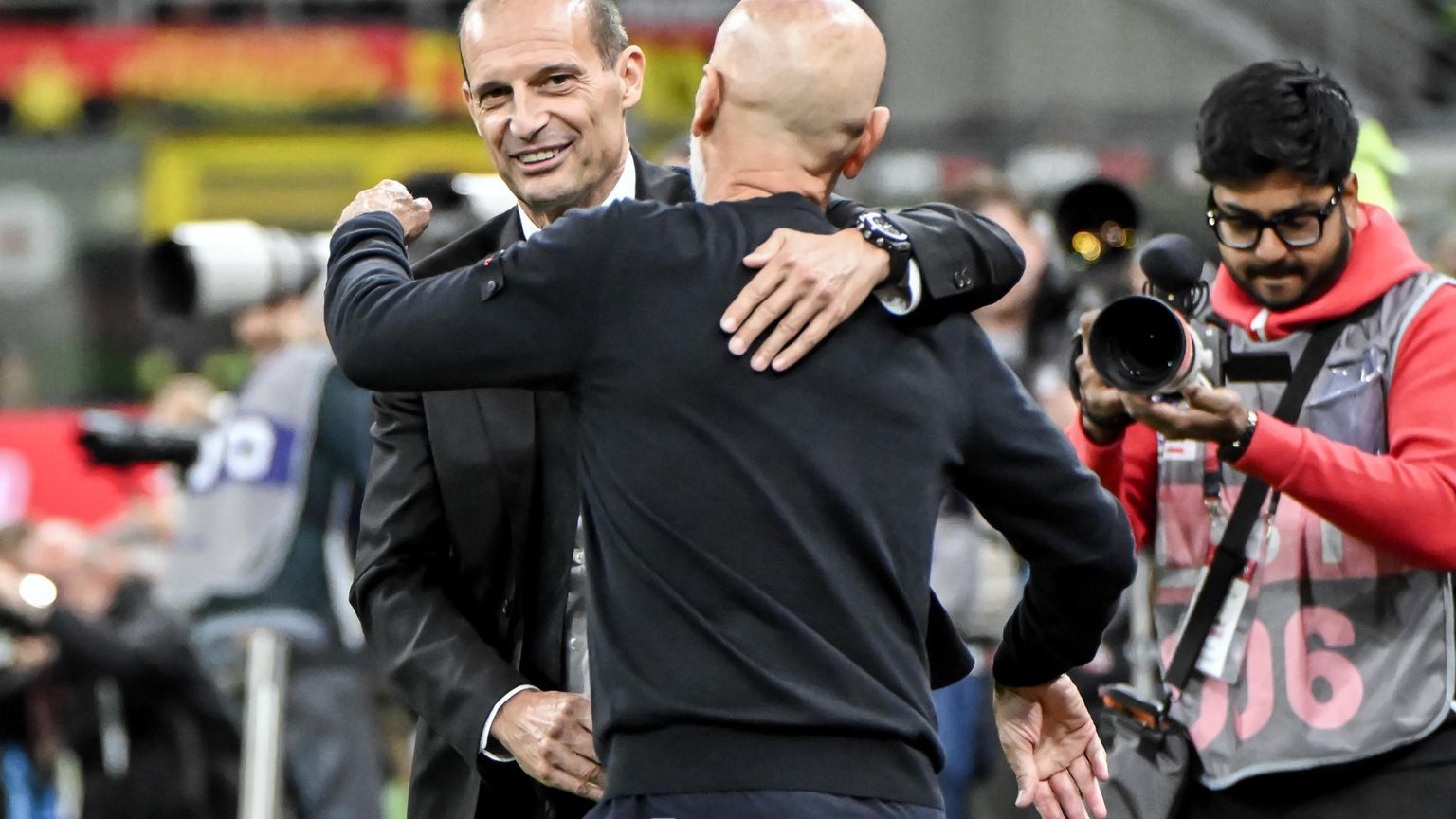 Allegri, l'Acciuga ora fa il pallone. Pioli "is on fire" bruciato dal suo Leao