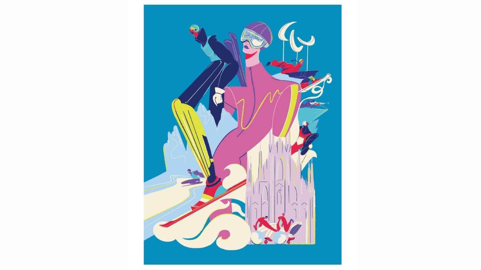 Un tocco femminile per i poster di Milano Cortina