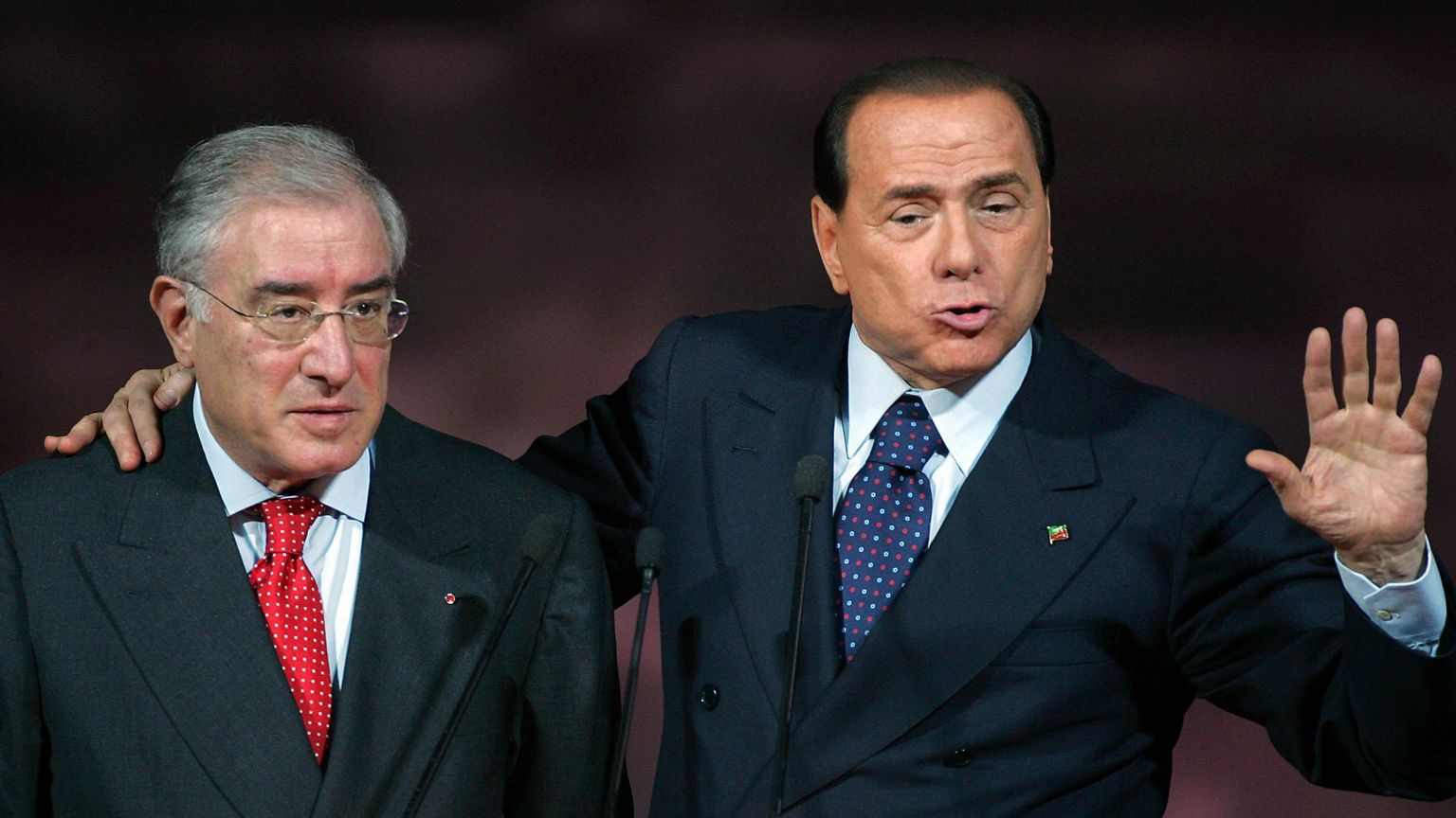 Silvio Berlusconi e Marcello Dell'Utri in una foto di archivio / ANSA