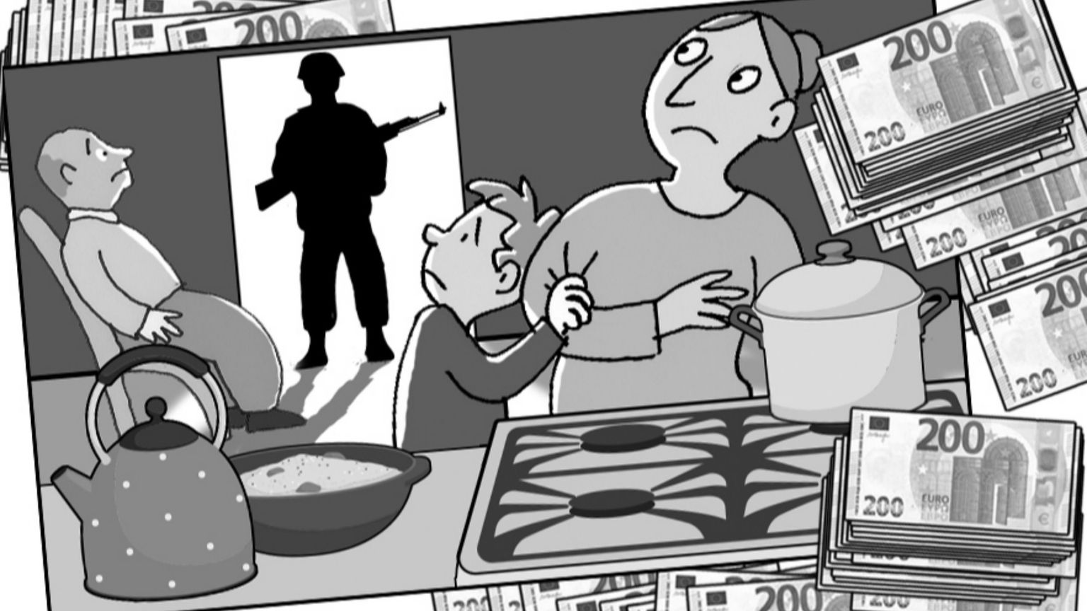 L'illustrazione che ha accompagnato la pagina su Marzabotto pubblicata giovedì scorso su Popotus