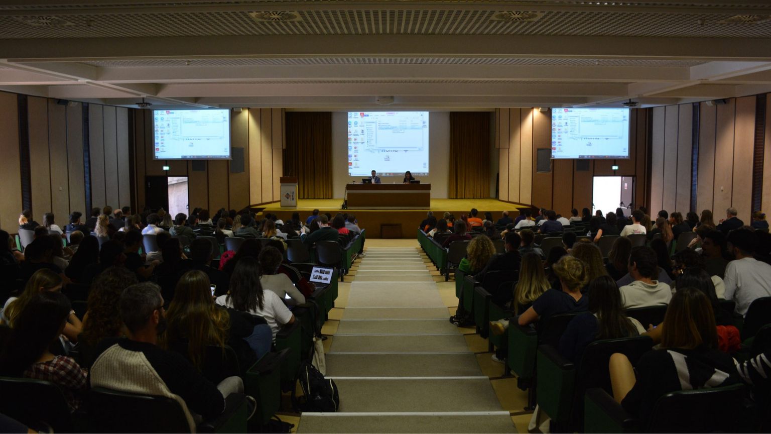 Auditorium dell'Università Europea di Roma. Ufficio stampa Università Europea