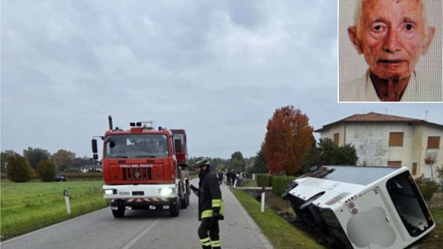 Scontro bus studenti e auto, un morto e 12 feriti