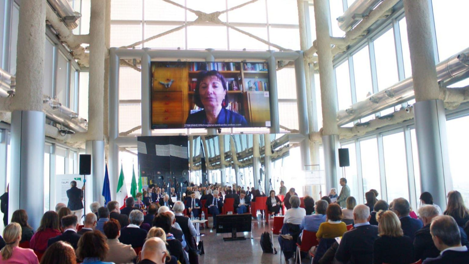 L'intervento della ministra per la Famiglia Eugenia Roccella alla Biennale dell'accoglienza in corso a Milano