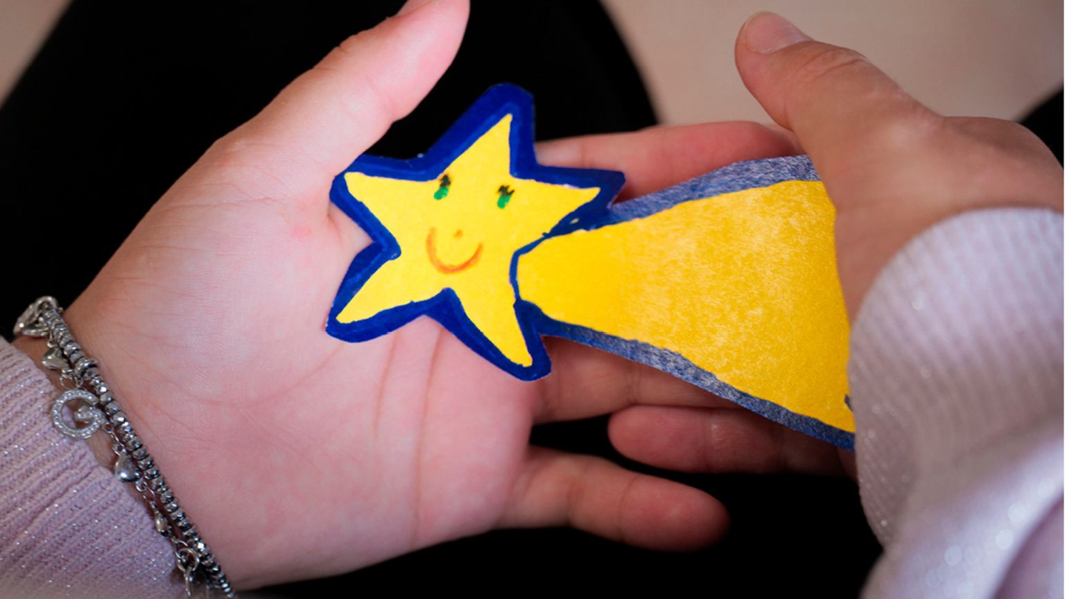 La stella di Natale simbolo della campagna di raccolta fondi dell'ospedale