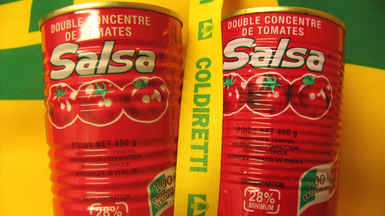 Lattine di salsa di pomodoro cinese