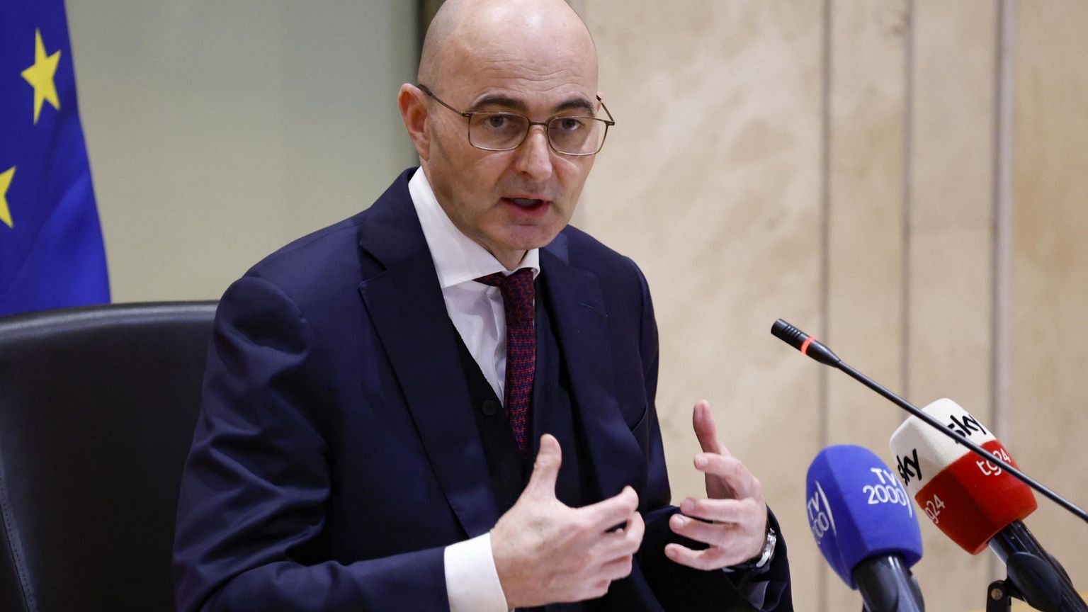 Il vicepresidente del Csm Pinelli. Foto Ansa/Fabio Frustaci