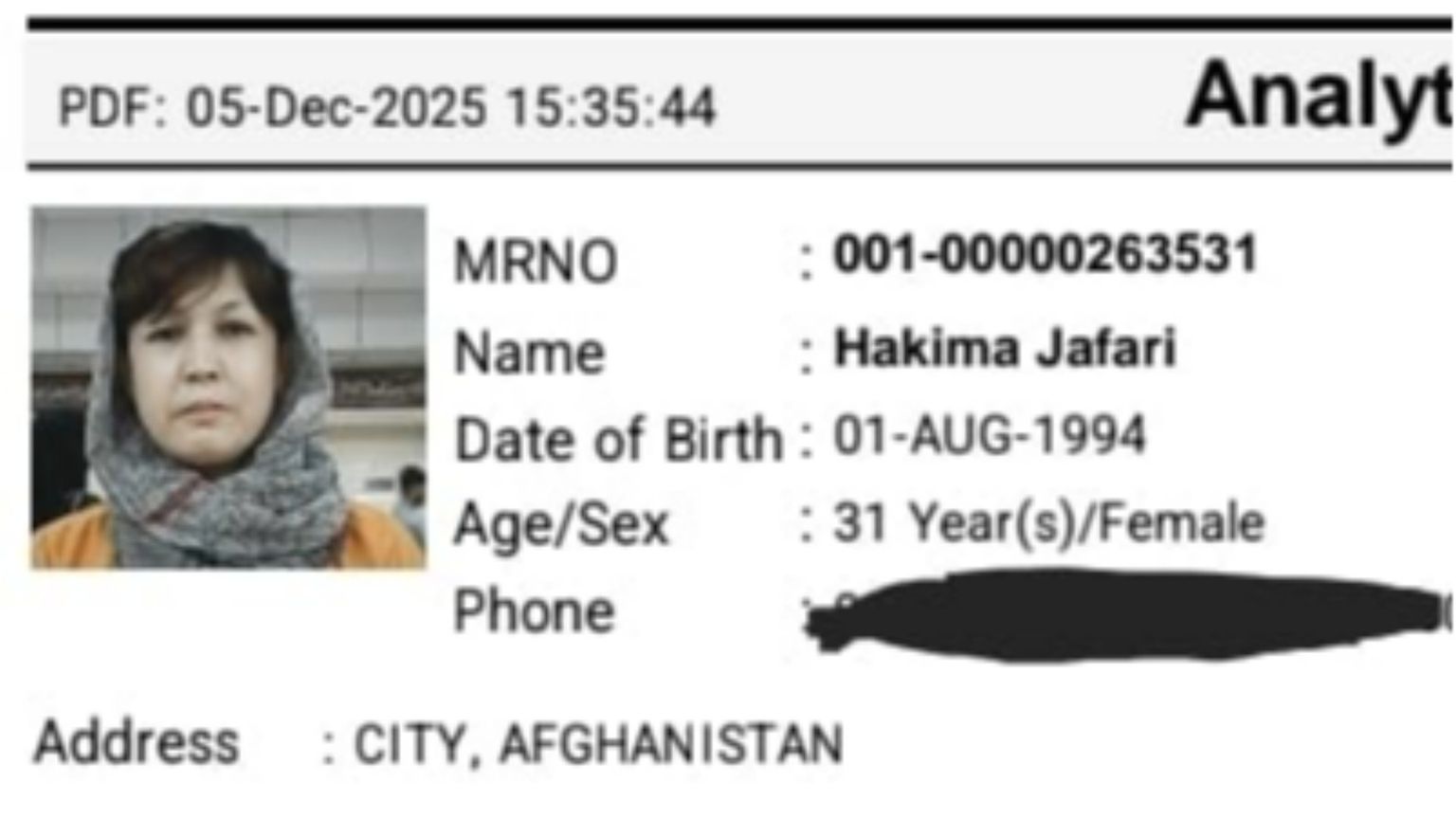 Leucemica e perseguitata dai taleban, Hakima chiede aiuto all'Italia