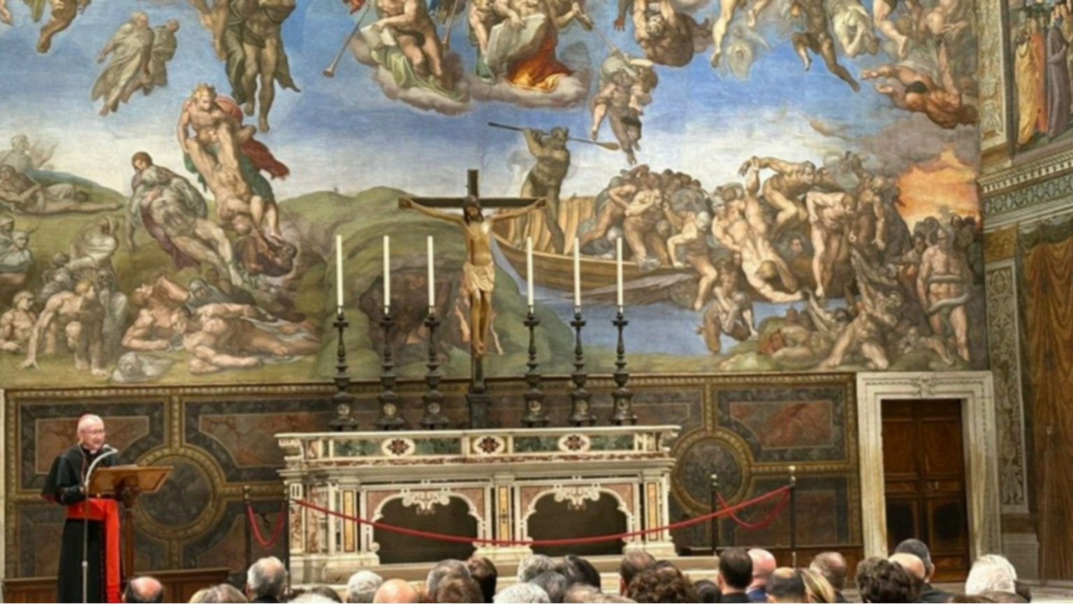 Parolin ai parlamentari in Cappella Sistina: «Il Signore ci è necessario»