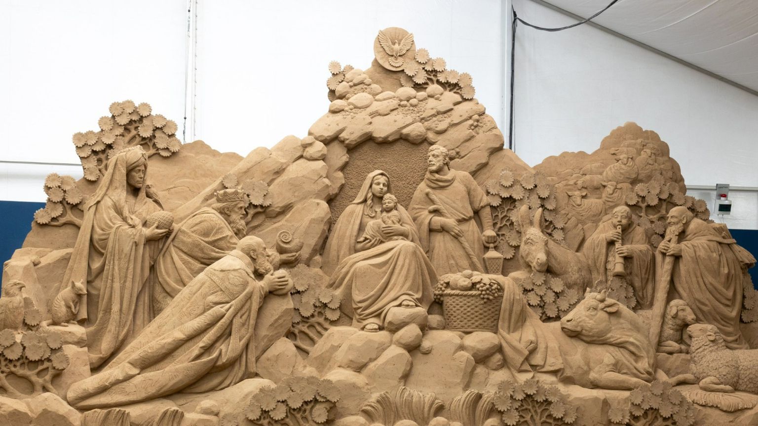 L'effimera bellezza dei Presepi di sabbia