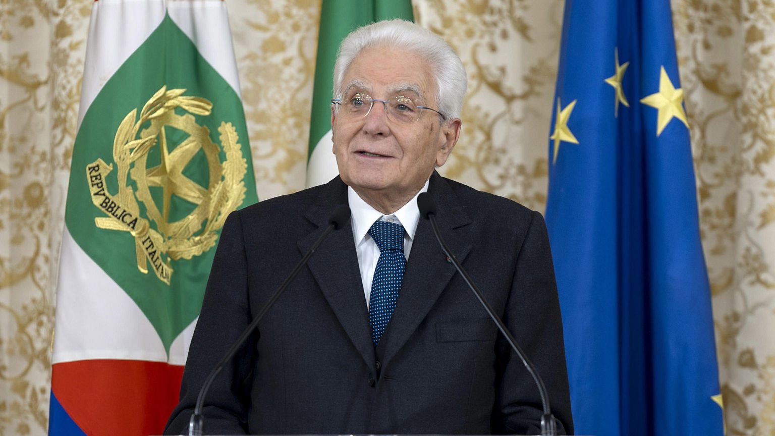 Il presiente della Repubblica Sergio Mattarella. Foto Ansa