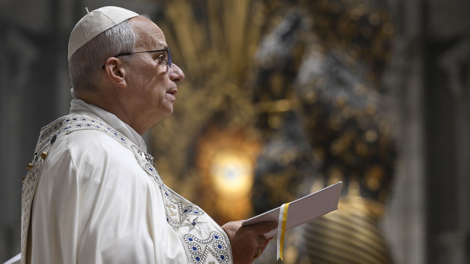 Leone XIV al Te Deum nella Basilica di San Pietro, 31 dicembre 2025