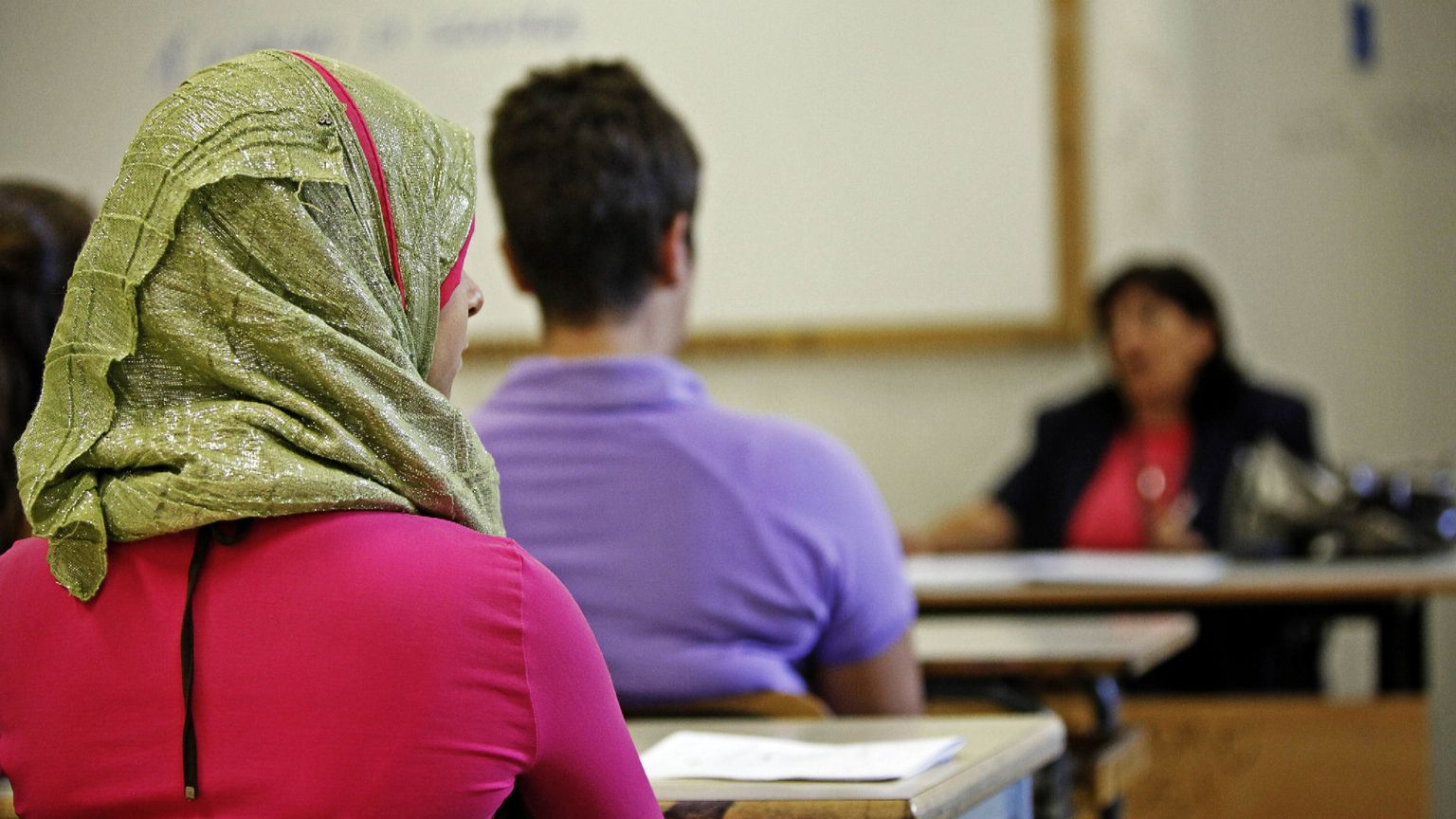 Una delle nostre classi, dove l'integrazione quotidiana supera le teoriche letture ideologiche che continuano a imperare sull'islam