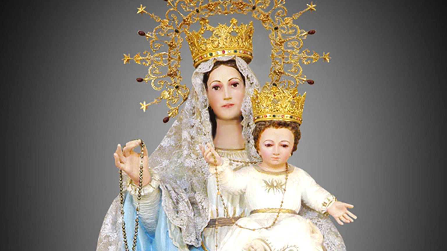 La statua di Nostra Signora d'Arabia, patrona del Vicariato d'Arabia del nord