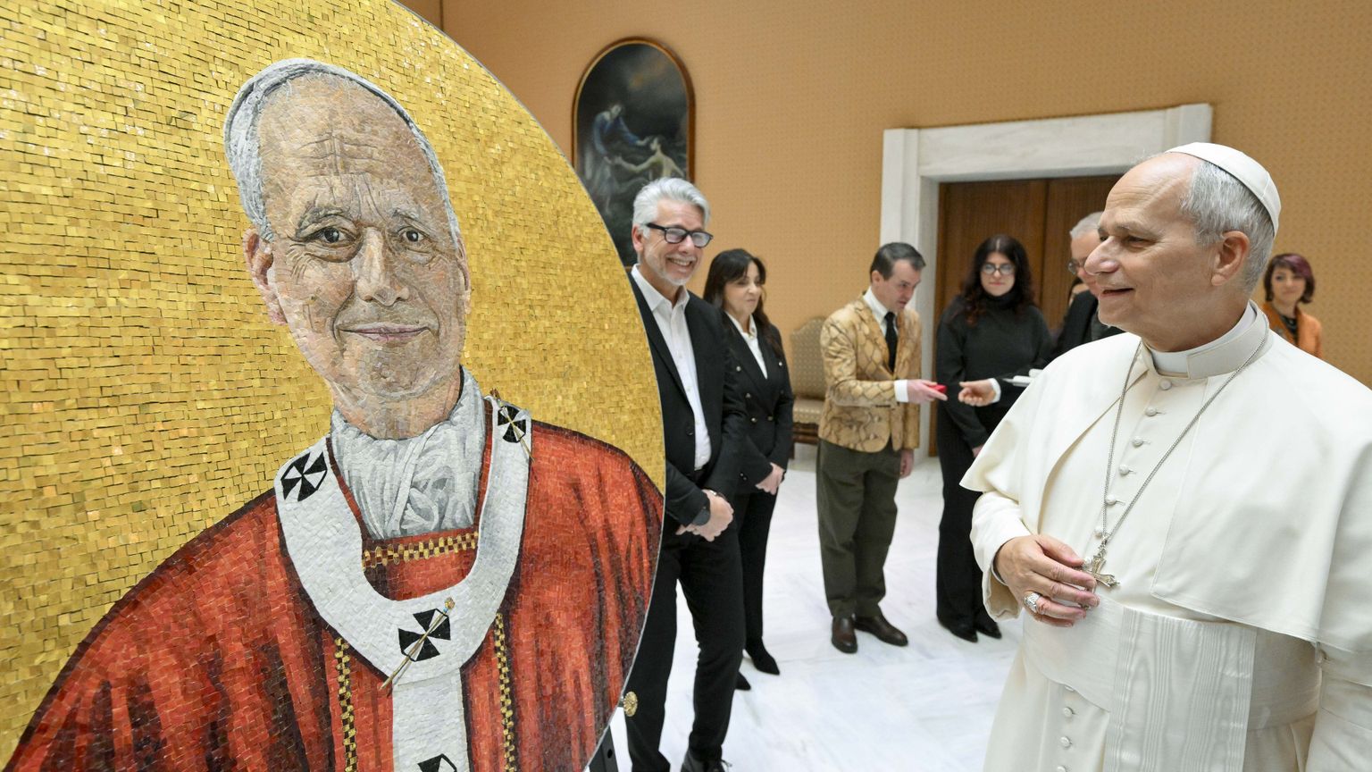 Ecco il mosaico con il ritratto di Leone XIV per San Paolo fuori le Mura