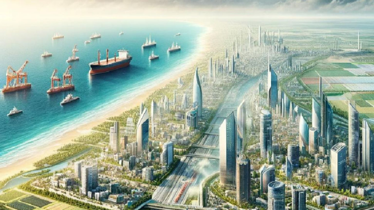 Nelle immagini alcune delle illustrazioni contenute nel progetto “Great” che scommette sul trasferimento di quasi un quarto dei residenti e la realizzazione di edifici residenziali e alberghieri di lusso da offrire agli stranieri a Gaza