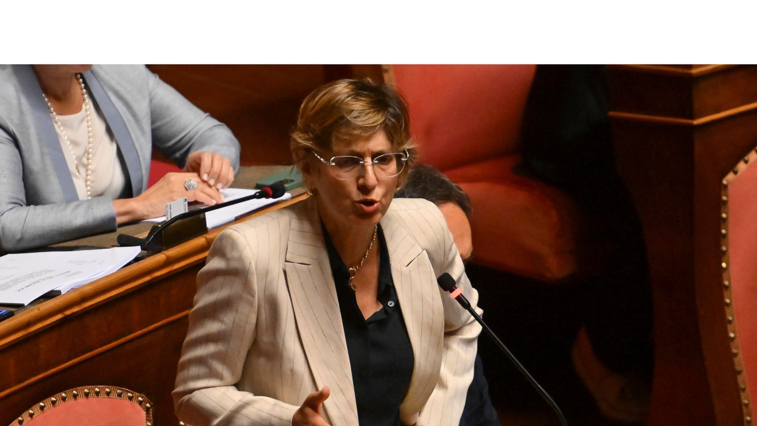 La senatrice Giulia Bongiorno. Ansa/Maurizio Brambatti