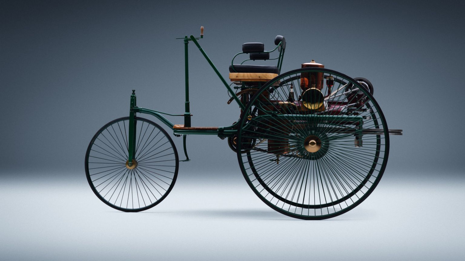 La Benz Patent-Motorwagen del 1886, la prima auto con motore a scoppio della storia