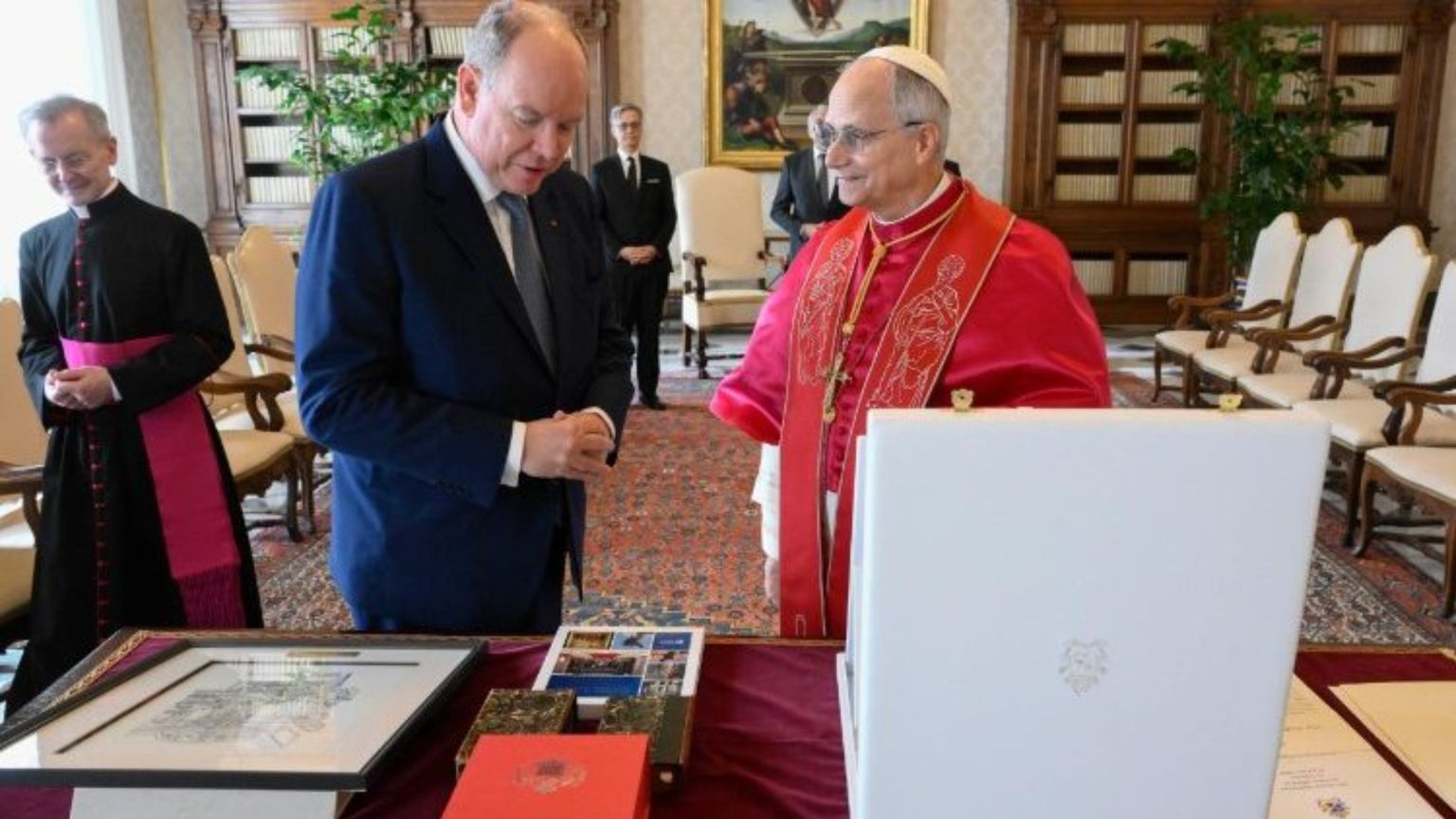 Il principe Alberto II di Monaco ricevuto in udienza da Leone XIV in Vaticano lo scorso 17 gennaio