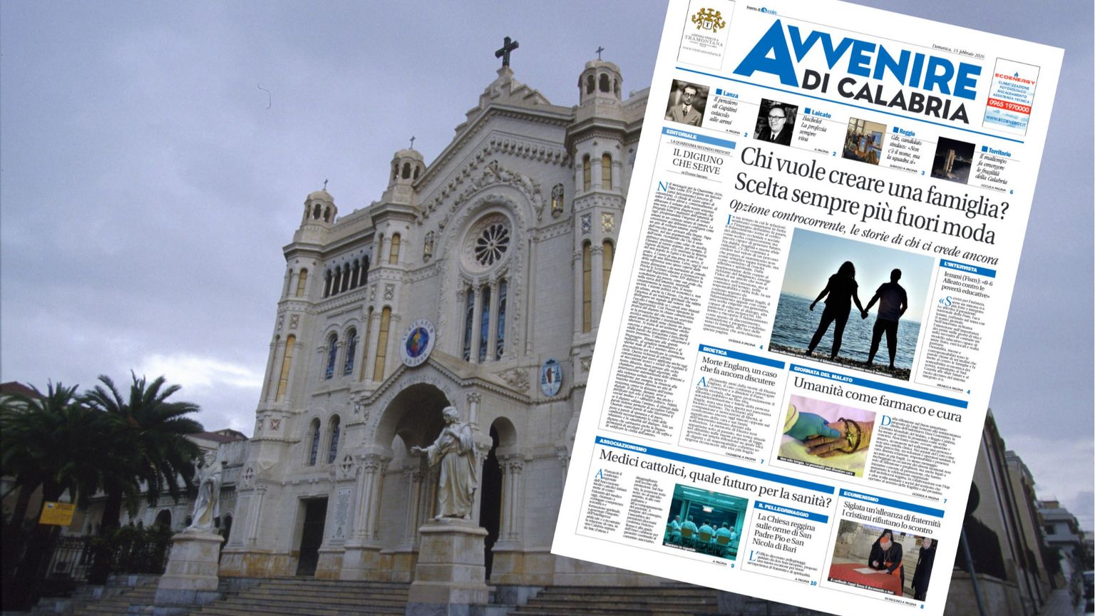 Domani in edicola su Avvenire di Calabria: le sfide della famiglia, l'emergenza maltempo e il futuro di Reggio